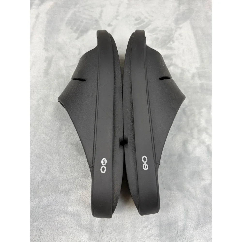 Oofos Mens Slide Sandals OOahh Recovery Black 11 Comfort Waterproof Footwear
